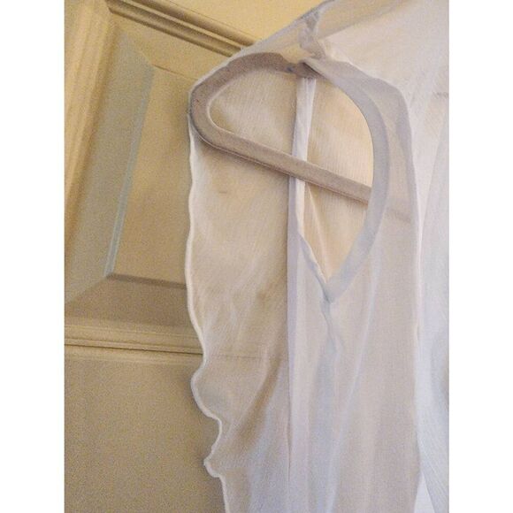 Tommy Bahama girls size 12 sheer cover up drawstring waist white - Picture 5 of 7